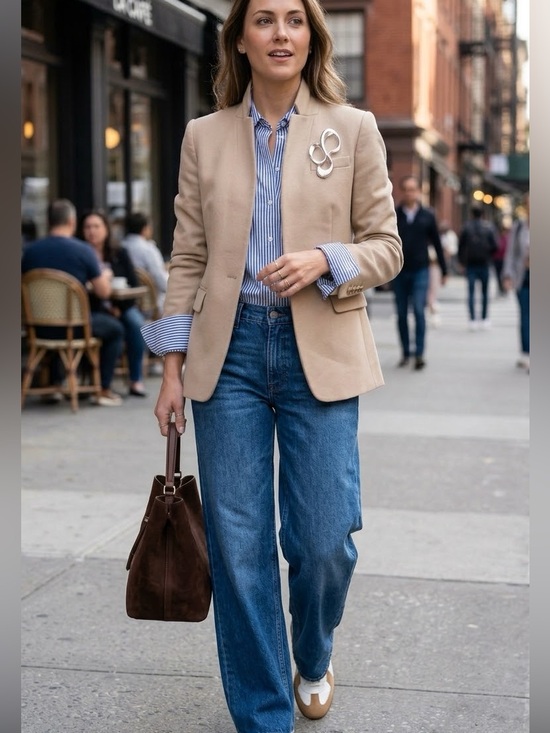 J. Crew Jackets & Blazers - J. Crew Women’s Wool Blazer Beige Tan One Button Suit Jacket Size 4